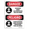 Signmission OSHA, Excessive Noise Ear Protection Bilingual, 14in X 10in Rigid Plastic, 10" W, 14" H, Spanish OS-DS-P-1014-VS-1206 - alternate 1
